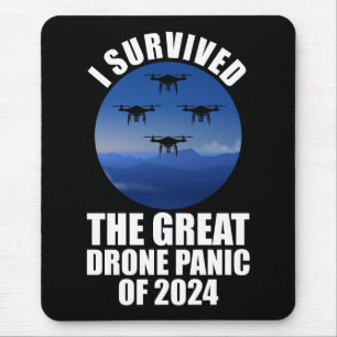 Mousepad Eu Sobrevivi Ao Pânico Do Drone Excelente De 2024