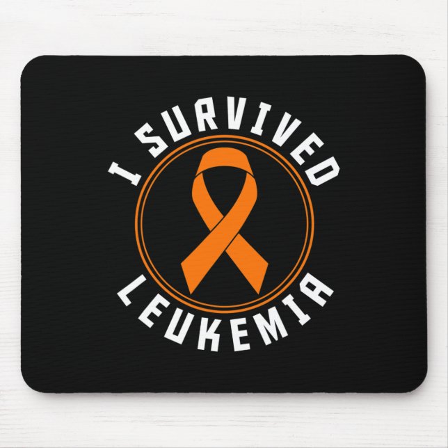Mousepad Eu Sobrevivi ao Suporte de Consciência da Leucemia (Frente)