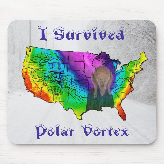 Mousepad Eu Sobrevivi ao Vórtice Polar (Frente)