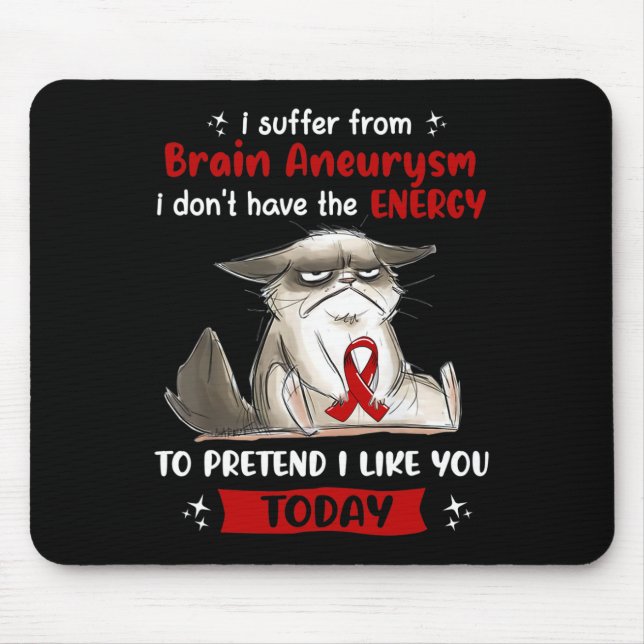 Mousepad Eu Sofro De Divertículo Cerebral Conscientização G (Frente)