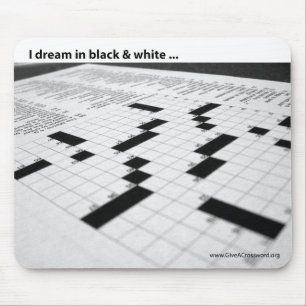 Mousepad Eu sonho em preto e branco…