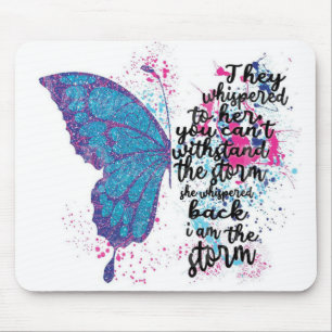 Mousepad Eu sou a citação da Tempestade Motivational Butt