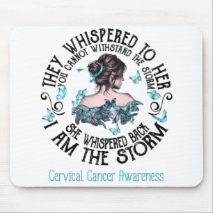 Mousepad Eu Sou A Consciência Do Cancer Cervical