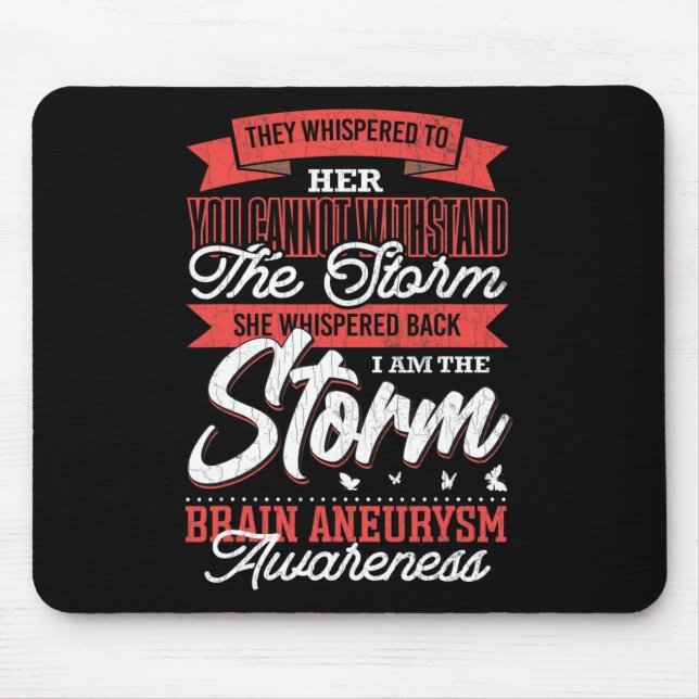 Mousepad Eu Sou A Consciência Do Cérebro Das Tempestades. (Frente)