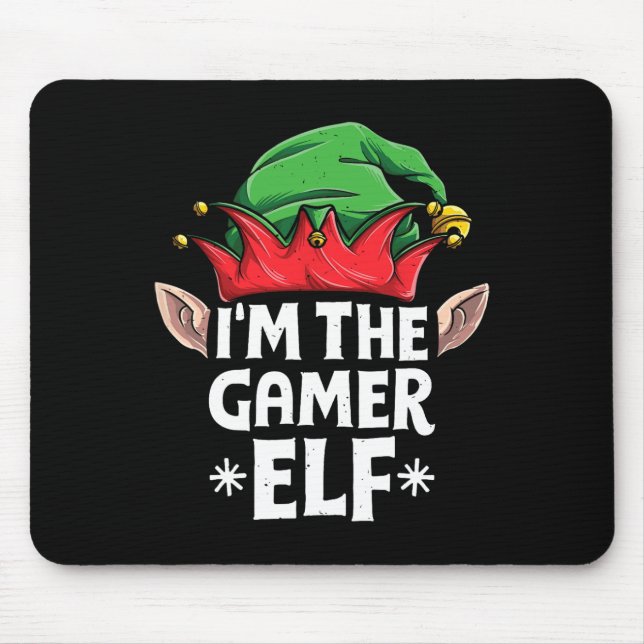 Mousepad Eu sou a família de natal do Elfo dos Jogadores Co (Frente)