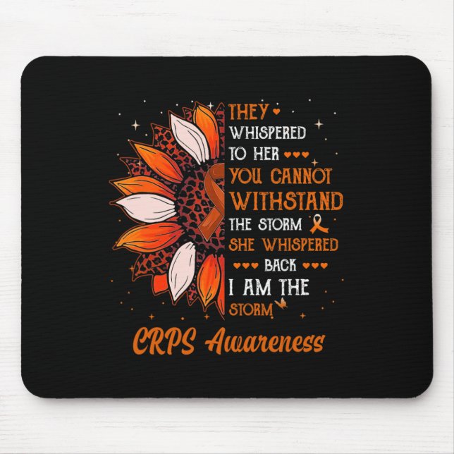 Mousepad Eu sou a Tempestade "A Consciência CRPS Mês do Gue (Frente)