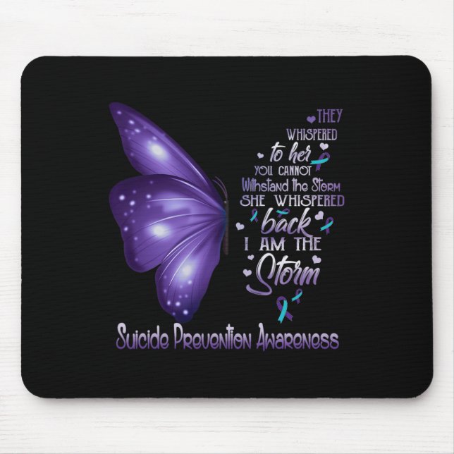 Mousepad Eu Sou A Tempestade A Manteiga De Sensibilização C (Frente)