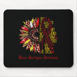 Mousepad Eu Sou A Tempestade Girassol Leopardo Aneurisma Ce