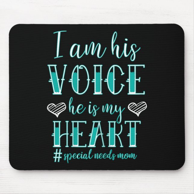 Mousepad Eu Sou A Voz Dele Ele É As Minhas Necessidades Esp (Frente)