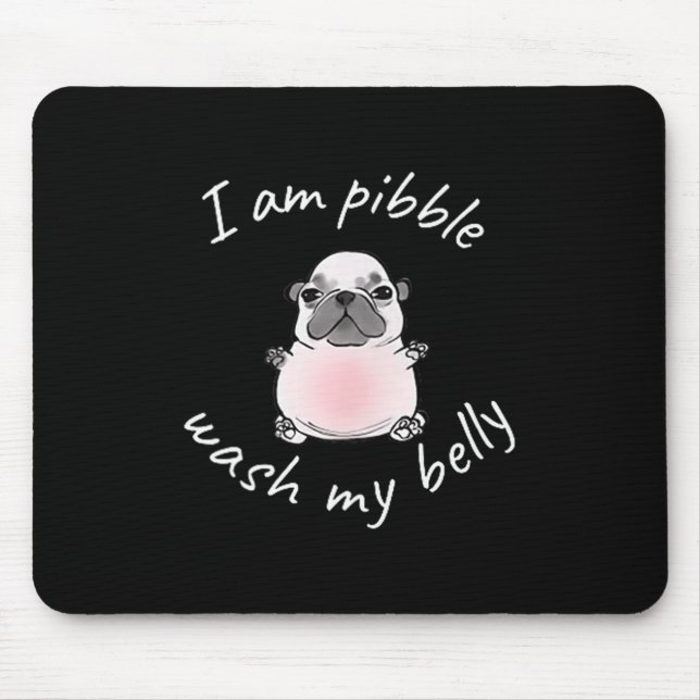 Mousepad Eu Sou Bble Lavar Meu Bble Barriga Meme Cachorro E (Frente)