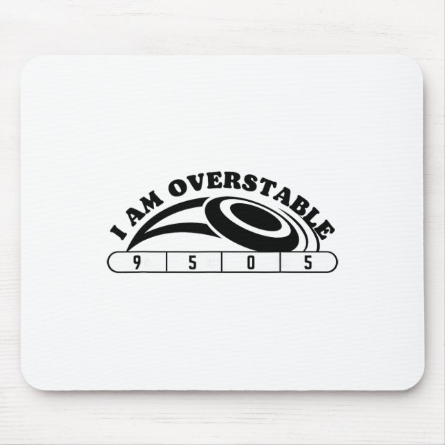 Mousepad Eu Sou Estável Demais Design de Golfe de Disco Eng (Frente)