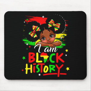 Mousepad Eu Sou História Negra Afro Garota Pequeno Príncipe