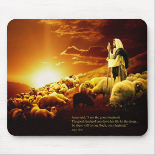 Mousepad "Eu sou o bom pastor. 10:11 de John