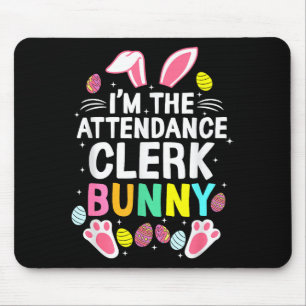 Mousepad Eu sou o Coelho Funcionário de Registro de Ponto F