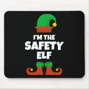 Mousepad Eu Sou O Elfo De Segurança Família Pajama Natal En