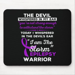Mousepad Eu Sou O Guerreiro Da Epilepsia Da Tempestade