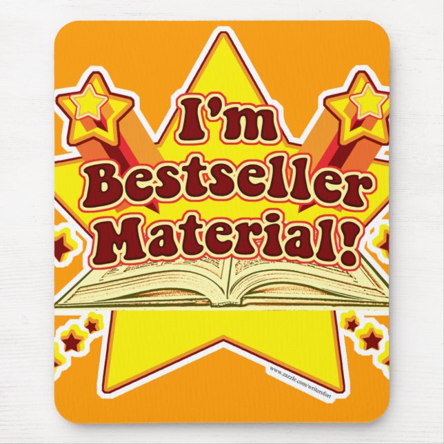 Mousepad Eu sou o material do best-seller! (Frente)