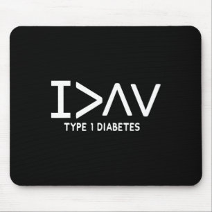 Mousepad Eu sou o símbolo de consciência diabética tipo 1