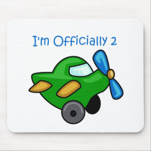 Mousepad Eu sou oficialmente 2, plano de jato