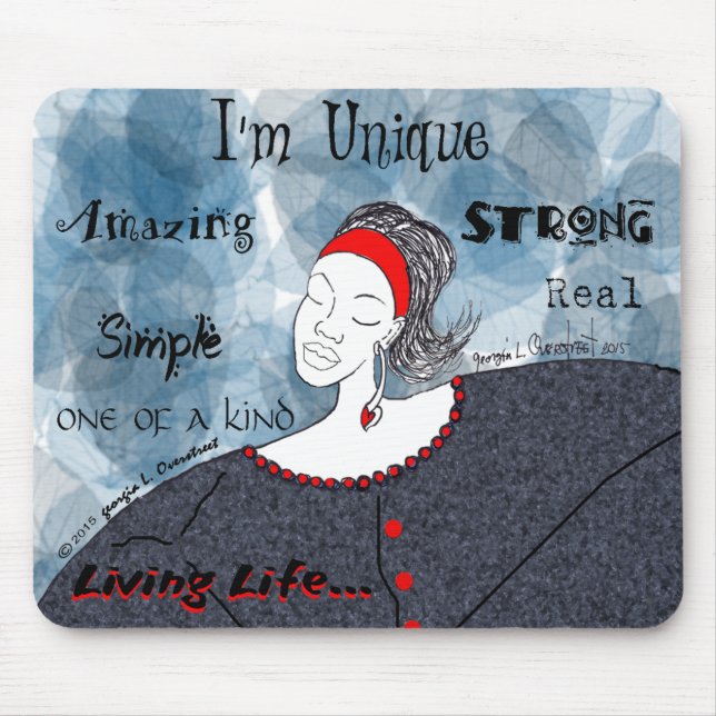 Mousepad Eu sou original, surpreender, forte, simples (Frente)