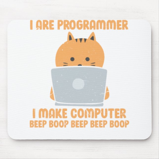 Mousepad Eu sou programador e faço um bipe de inicialização (Frente)