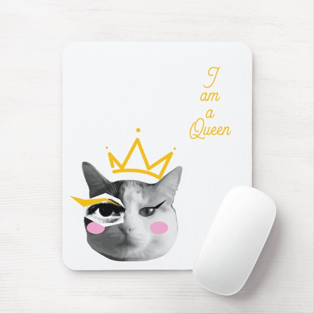 Mousepad Eu Sou Rainha – Engraçado Elegante (Com mouse)