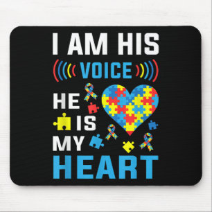 Mousepad Eu Sou Sua Voz Ele É Minha Consciência De Autismo