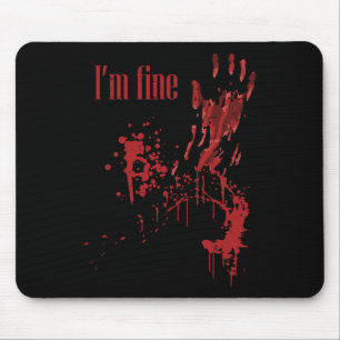 Mousepad Eu sou um belo e divertido Fato de Halloween Homen