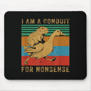 Mousepad Eu Sou Um Condutor Para Ganso Capivara Absurdo 