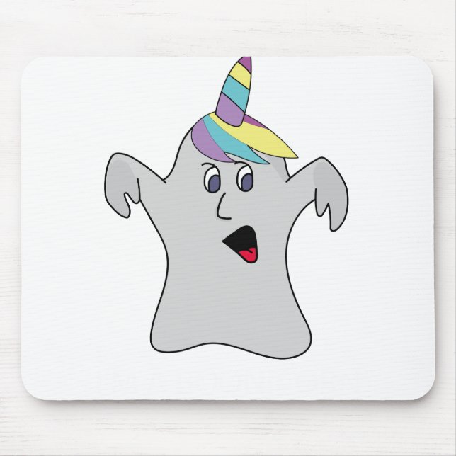 Mousepad Eu sou um Fantasma Cute de Boonicorn (Frente)