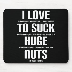 Mousepad Eu sou um grande Loucos de festejador de futebol
