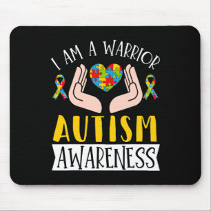 Mousepad Eu Sou Um Guerreiro Autismo Deficiência De Consciê