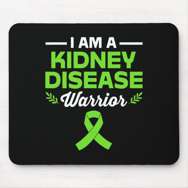 Mousepad Eu Sou um Guerreiro da Doença Renal  (Frente)