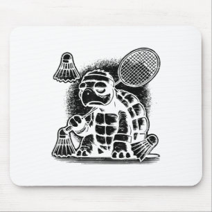 Mousepad Eu Sou Um Jogador De Badminton, Um Shuttle