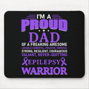 Mousepad Eu sou um Pai orgulhoso, epilepsia, consciência, f