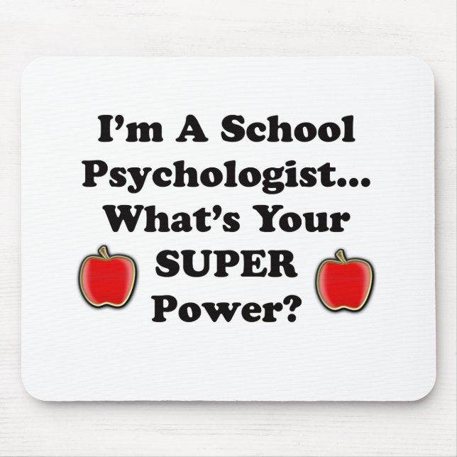 Mousepad Eu sou um psicólogo da escola (Frente)