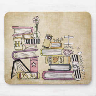 Mousepad eu sou um rato de biblioteca