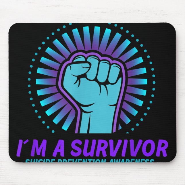 Mousepad Eu Sou Uma Consciência De Prevenção Ao Suicídio De (Frente)