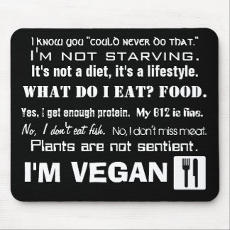 Mousepad Eu sou Vegan: Respostas