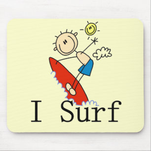 Mousepad Eu Surfo Camisetas e Presentes