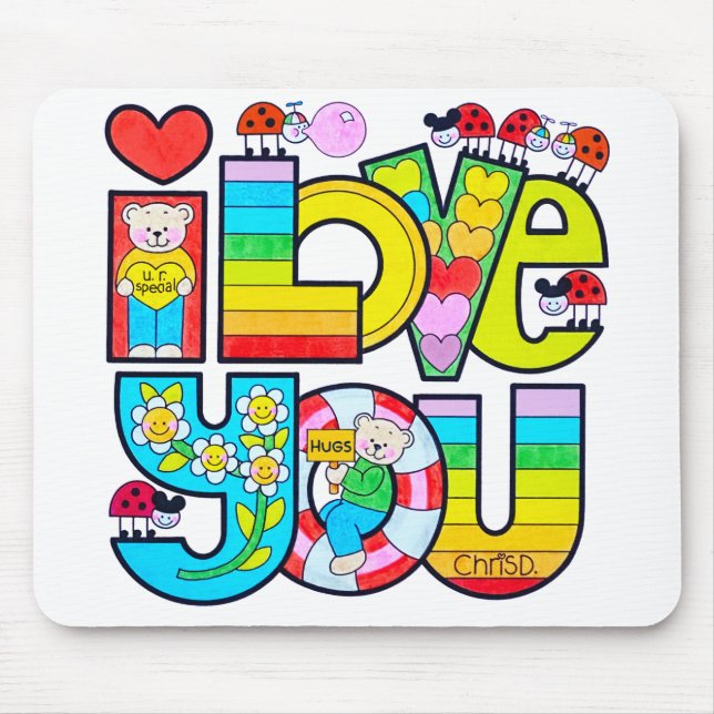 Mousepad Eu Te Amo (Frente)