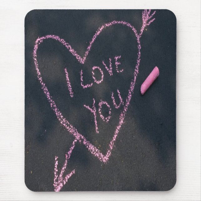 Mousepad Eu te amo, em um tapete do rato (Frente)