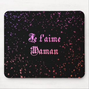 Mousepad Eu te amo mãe em francês