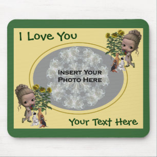 Mousepad Eu Te Amo Meninas Cuppies Adicionar Foto Bocada