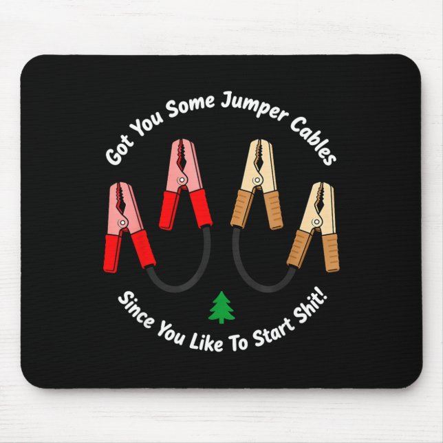 Mousepad Eu te Dei Uns Cabos de Reboque Já Que Você Gosta D (Frente)