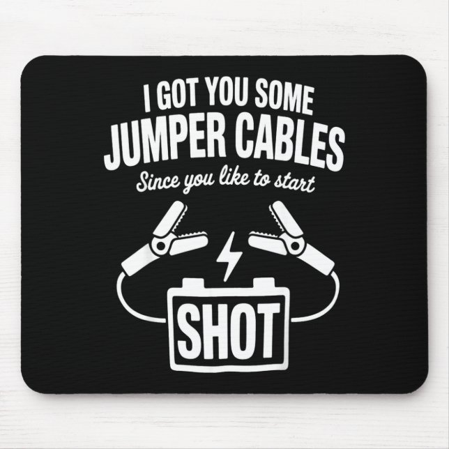 Mousepad Eu te Dei Uns Cabos de Reboque Já Que Você Gosta d (Frente)