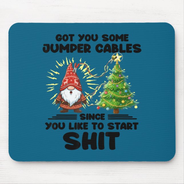 Mousepad Eu te Dei Uns Cabos de Reboque Já Que Você Gosta D (Frente)