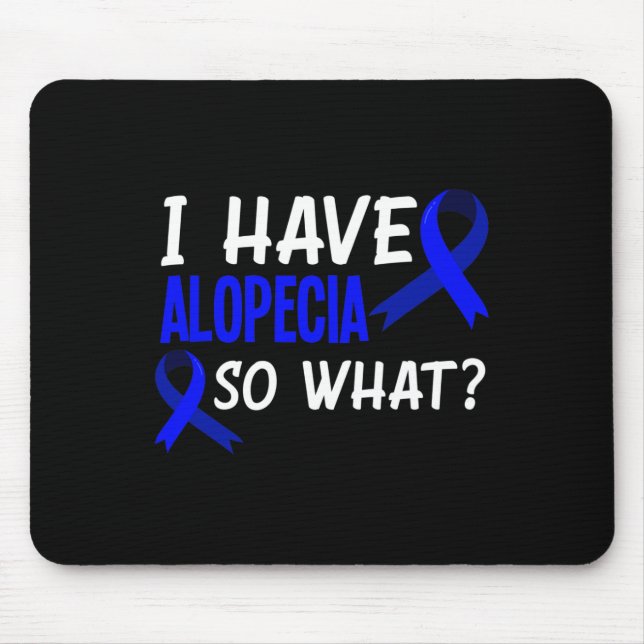 Mousepad Eu Tenho Alopecia Divertida Alopecia Guerreira (Frente)