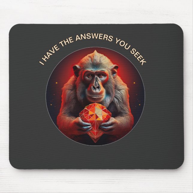 Mousepad Eu tenho as respostas que você procura (Frente)