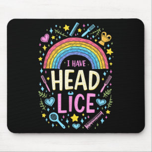 Mousepad Eu Tenho Cabeça De Lice Engraçada Retrorando Inapr